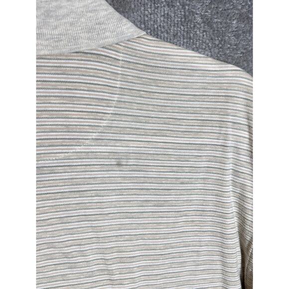 Nike Golf Polo Shirt Mens Size‎ Medium Striped Collared Cotton Short Sleeve - Picture 9 of 9